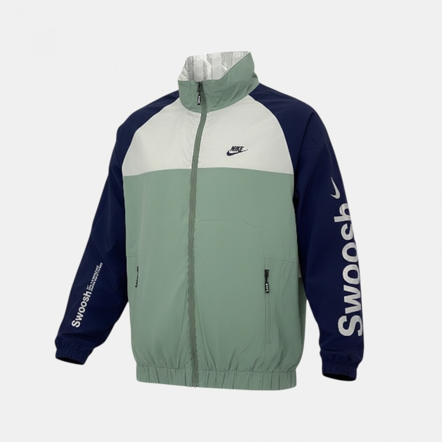 Nike Sportswear Swoosh Colorblock Τζάκετ Πράσινο Μπλε /pre owned